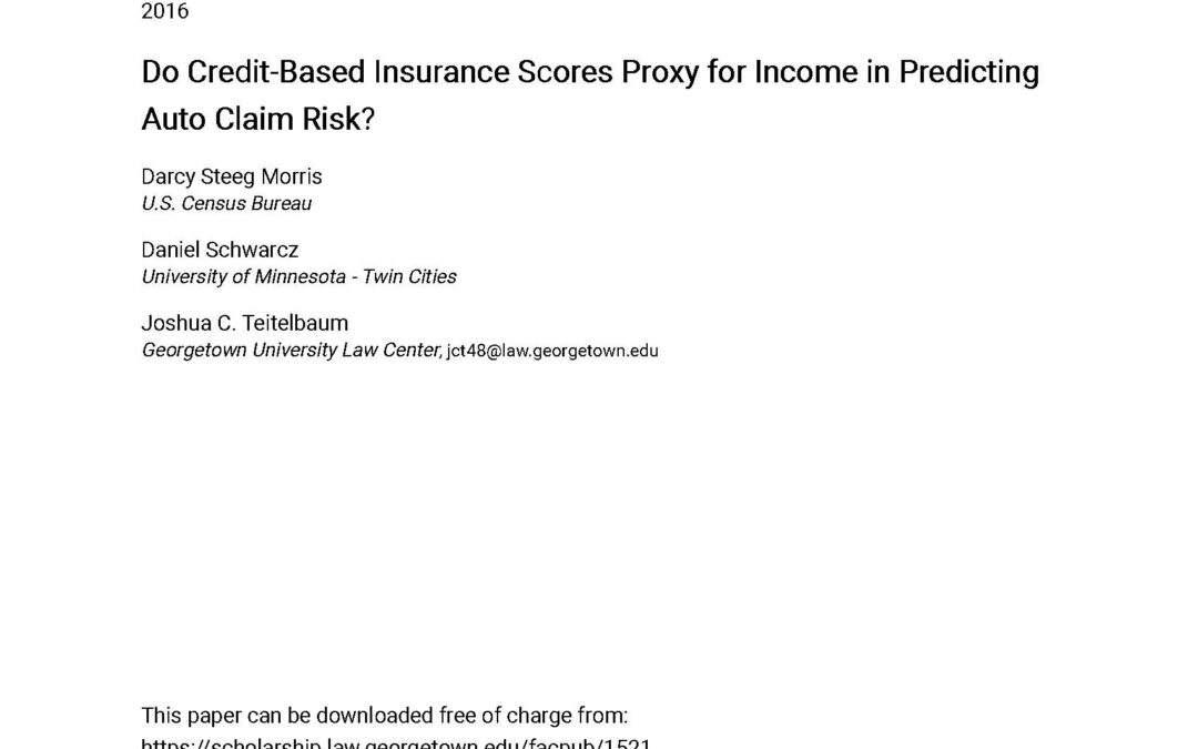 G’town Univ. Law Review: CBIS Are Not a Proxy for Income
