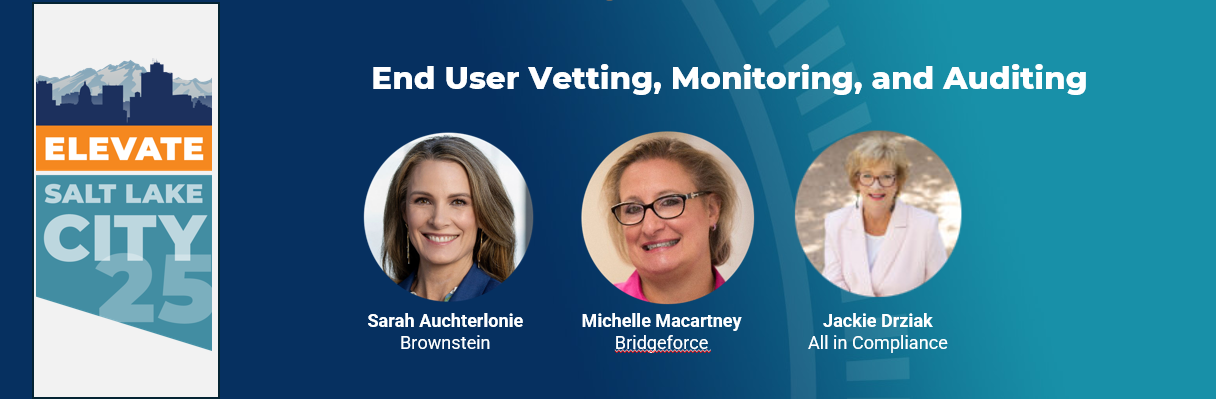 Panel - End-User Vetting and Auditing